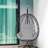 Image 4: Swinging Rattan-Effect Egg Chair