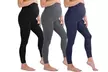 Women's Soft & Stretchy Maternity Leggings (3-Pack) - Second Medium