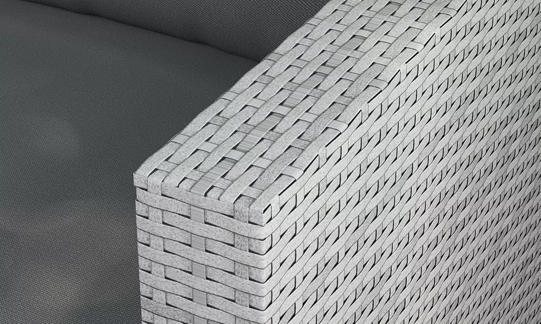 Outsunny Rattan-Effect Sofa Set, with a Coffee Table