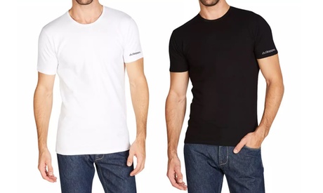 2 o 4 T-shirt Kappa in cotone da uomo, a girocollo o con scollo a V, disponibili in 2 colori e varie taglie