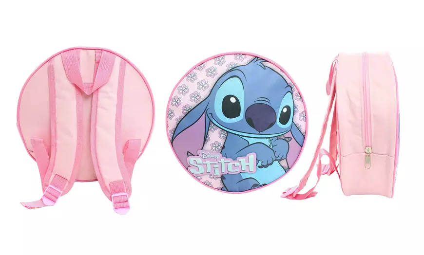Image 5: Mochila infantil redonda con diseño de Lilo & Stitch, Mickey o Minnie