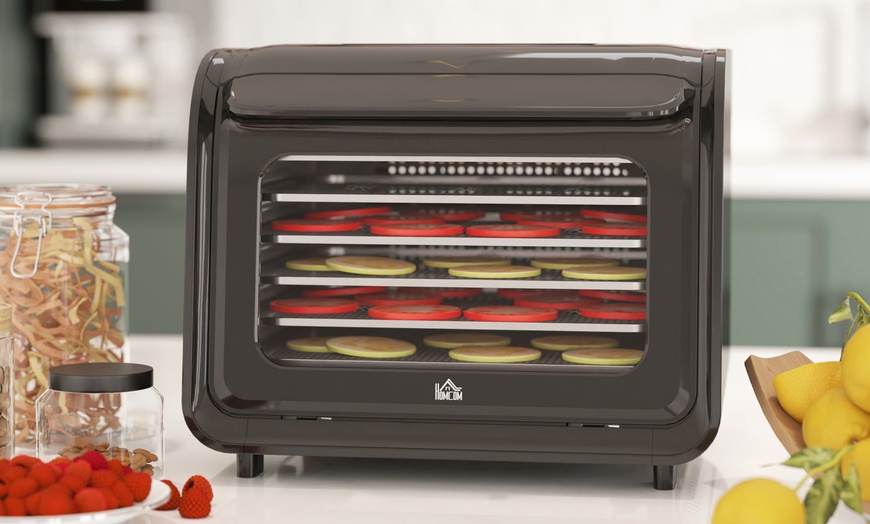 Image 1: HomCom Food Dehydrator with Adjustable Temperature 