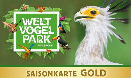 Für 1 Kind (3 - 12 Jahre): Saisonkarte Gold für den Weltvogelpark Walsrode - Weltvogelpark Walsrode