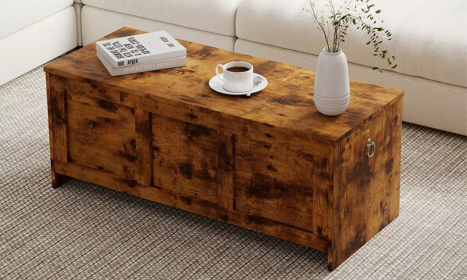 Levede Rustic Storage Bench