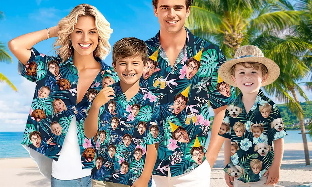 Personalized and Stylish Family Hawaiian Shirt Packs!