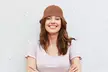 Women's Summer Knit Wide Brim Foldable Bucket Hat - Second Medium