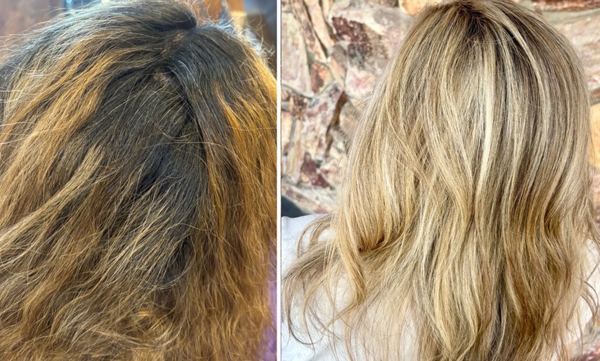 Image 10: Haircut with Color, Partial/Full Highlights, or Balayage