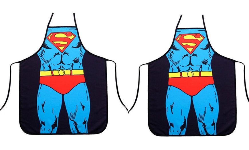 Image 6: One or Two Super Hero Digital Printing Kitchen Aprons