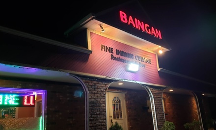 $15 Off for an Order of $55 or More - Baingan Indian Cuisine of Shelton