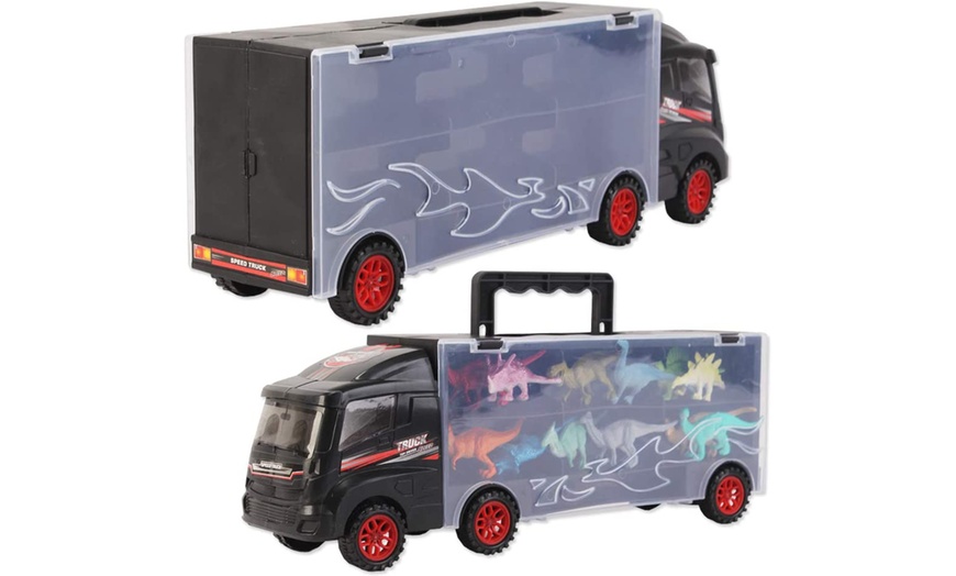Image 2: Deao Dinosaur Transporter Truck Carrycase 