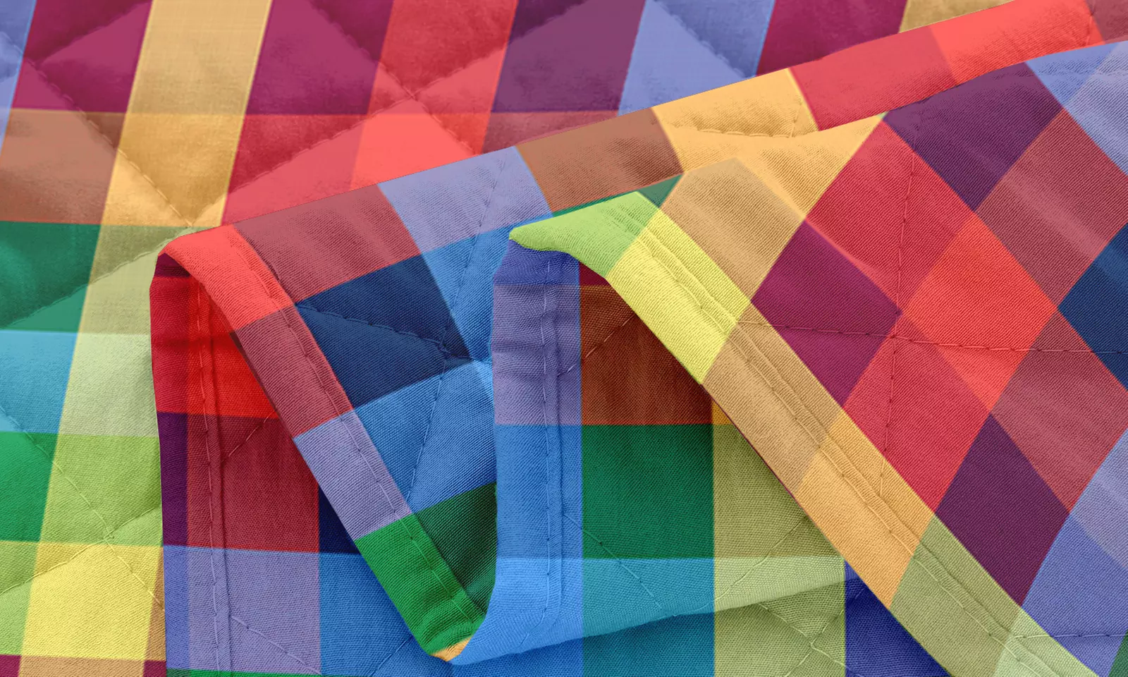 Tweezijdig bedrukte deken