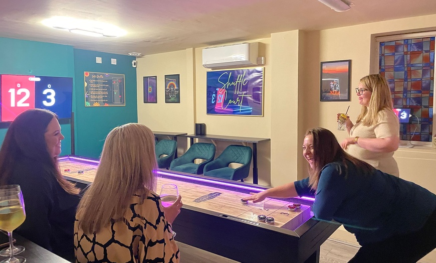 Image 1: Enjoy One or Two Hours of Shuffleboard for up to 8 People