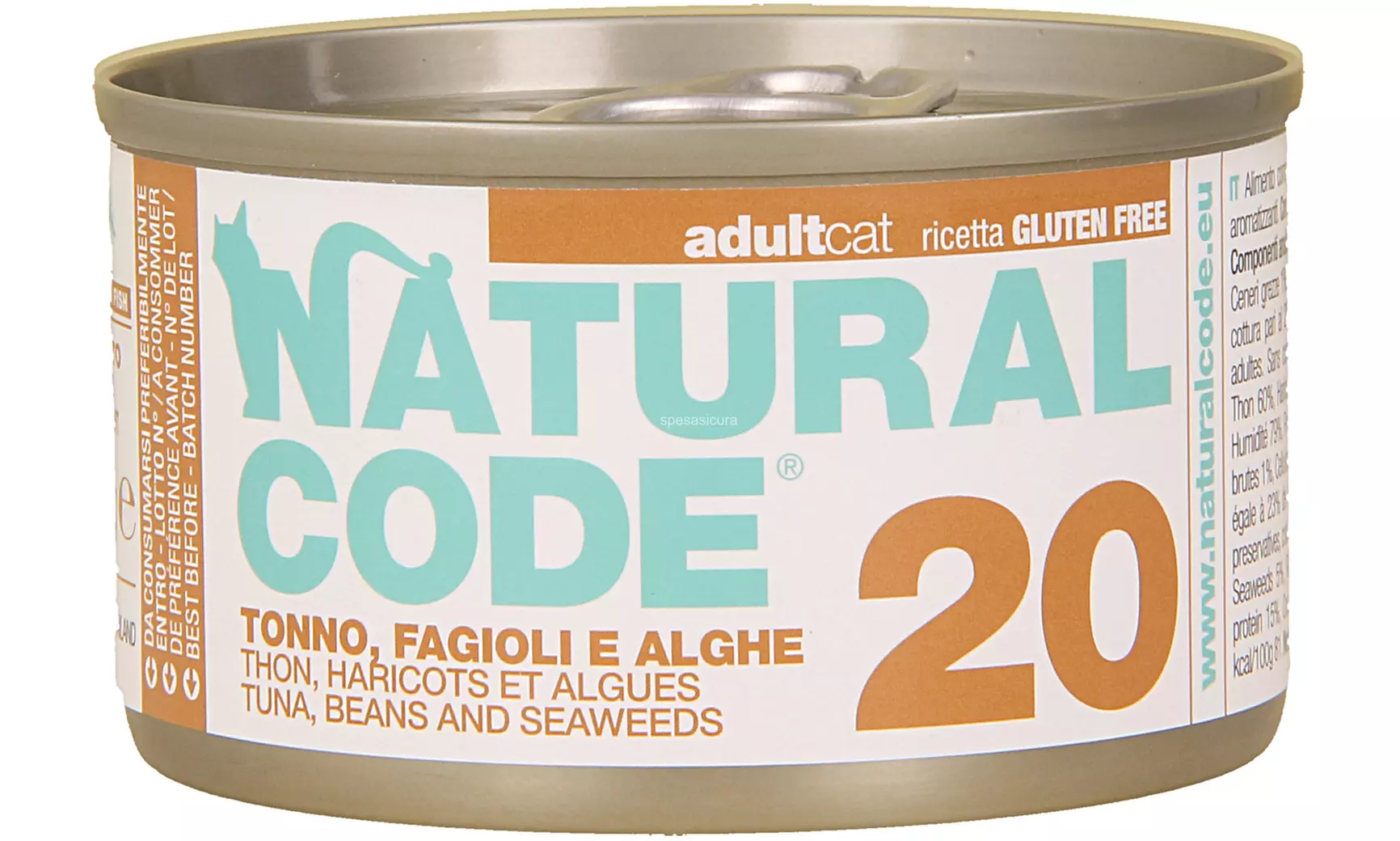 Set da 24 lattine di cibo per gatti Natural Code