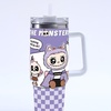 Image 6: 40oz Labubu-Design Stainless Steel Tumbler with Straw