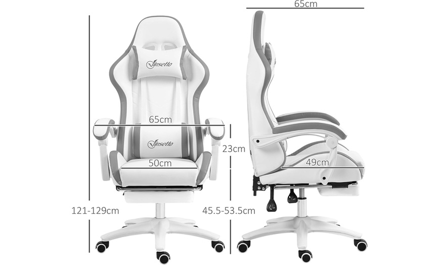 Image 10: Vinsetto Computer Gaming Chair 