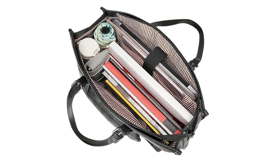 Image 5: Laptop Tote with Lunch Compartment
