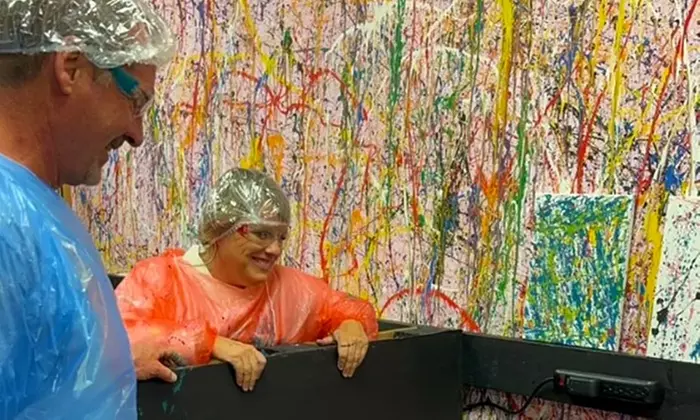 Up to 33% Off Splatter Paint Experience at The Paint Box