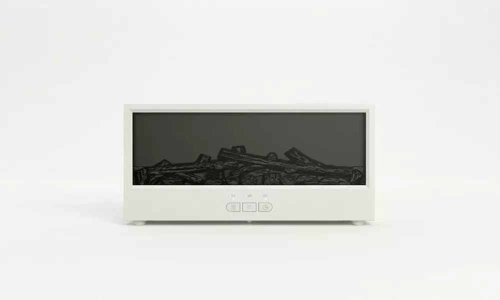 7-Colour Flame Effect Fireplace Humidifier with LED Lights