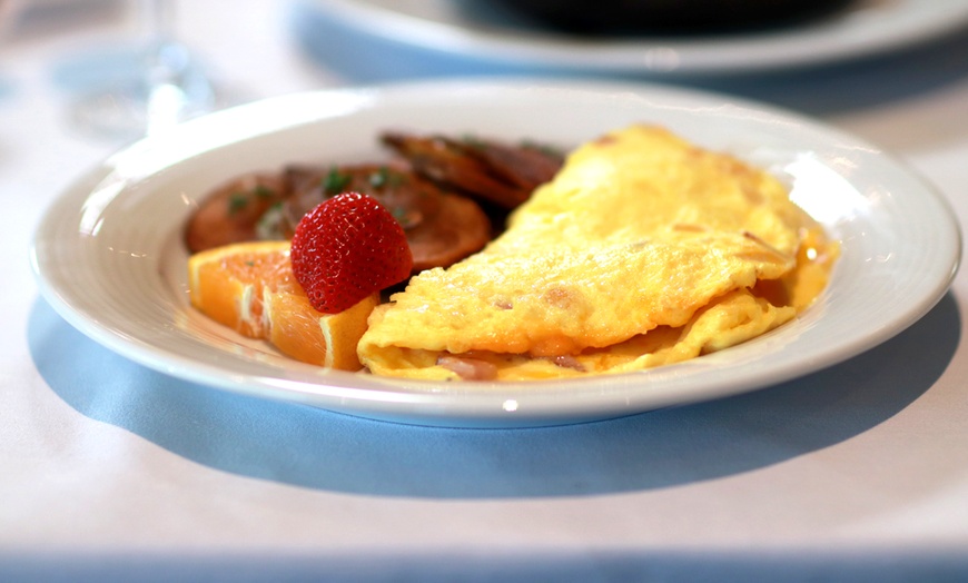 Image 1: Enjoy Brunch Combo with Drink and Parking for Two or Four People