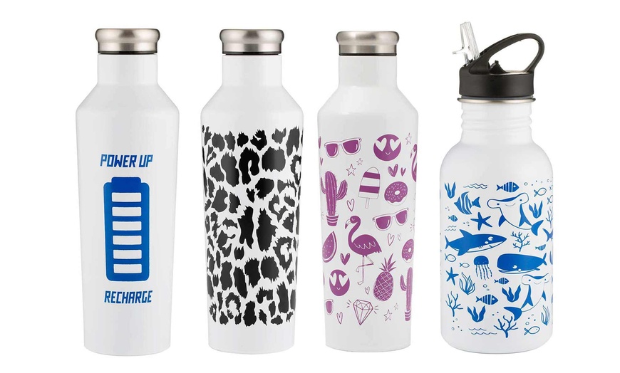 Image 1: Typhoon 800ml or 550ml Colour Changing Water Bottles