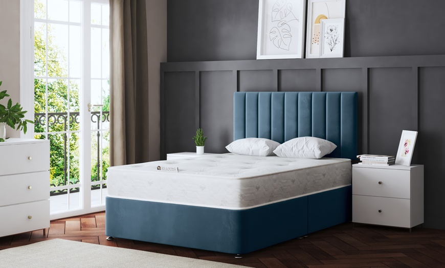 Image 21: Amelia Panel Divan Bed with Optional 2 or 4 Drawers