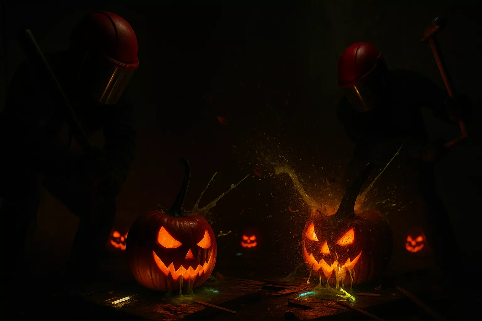 Admit One, Two, Four, or Six: Halloween Rage Room Pumpkin Smash Bash