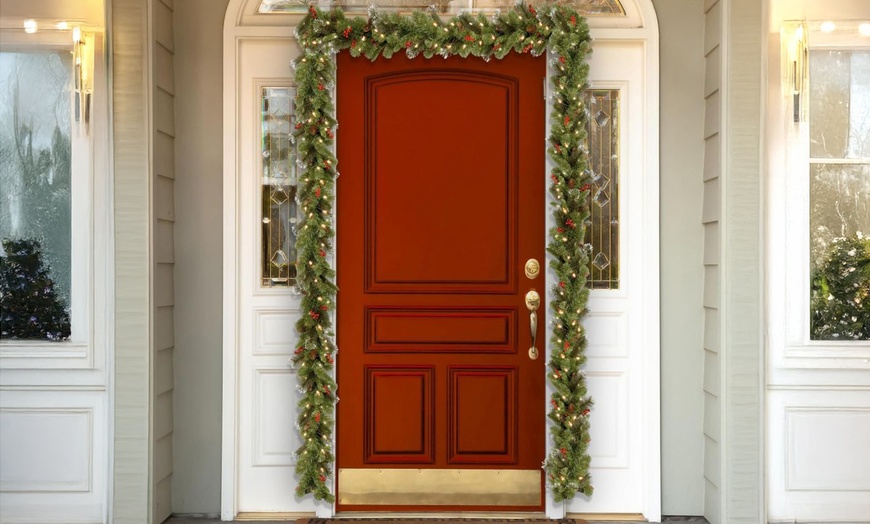 Image 1: Christmas Pine Cone Vine Wreath