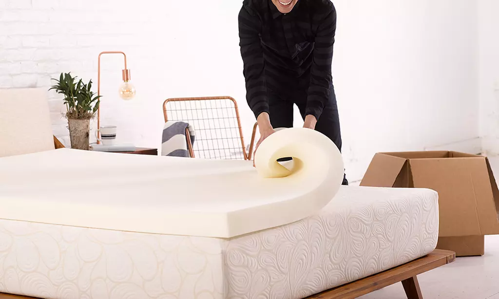Authentic Comfort 4" Memory Foam Mattress Topper - Second Medium