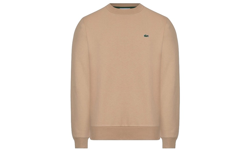Image 3: Lacoste sweater met ronde hals en logo van katoenfleece