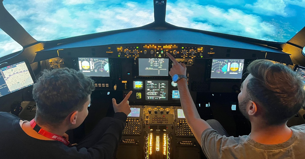 Experiencia de una hora en simulador de vuelo Airbus A320 para una persona en Las Palmas