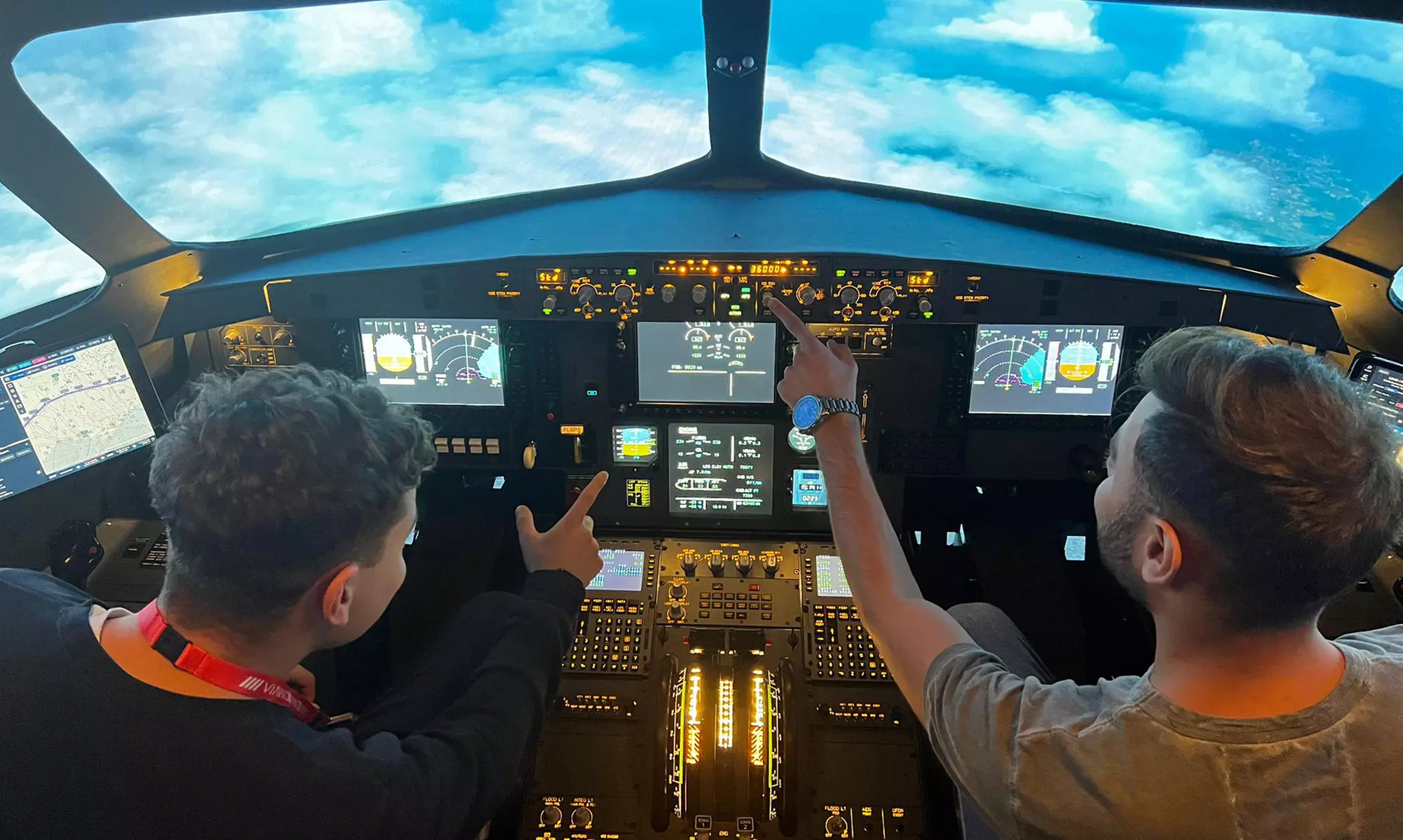 Experiencia de 1 hora en simulador de vuelo Airbus A320 para 1 persona