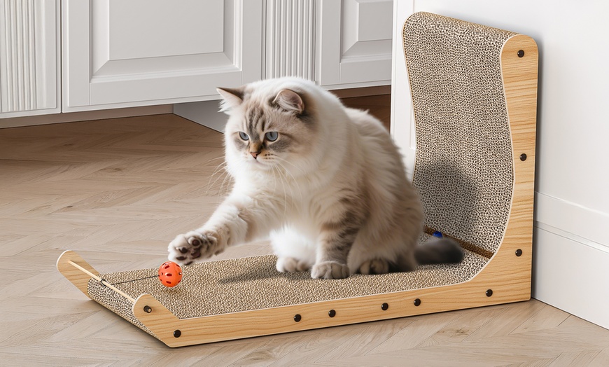 Image 5: L-vormige kattenkrabpaal van 100% recyclebaar karton