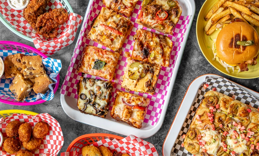 Image 1: Any Detroit-Style Pizza & 2 Sides for 1 or 2 Pizzas & 4 Sides for 2