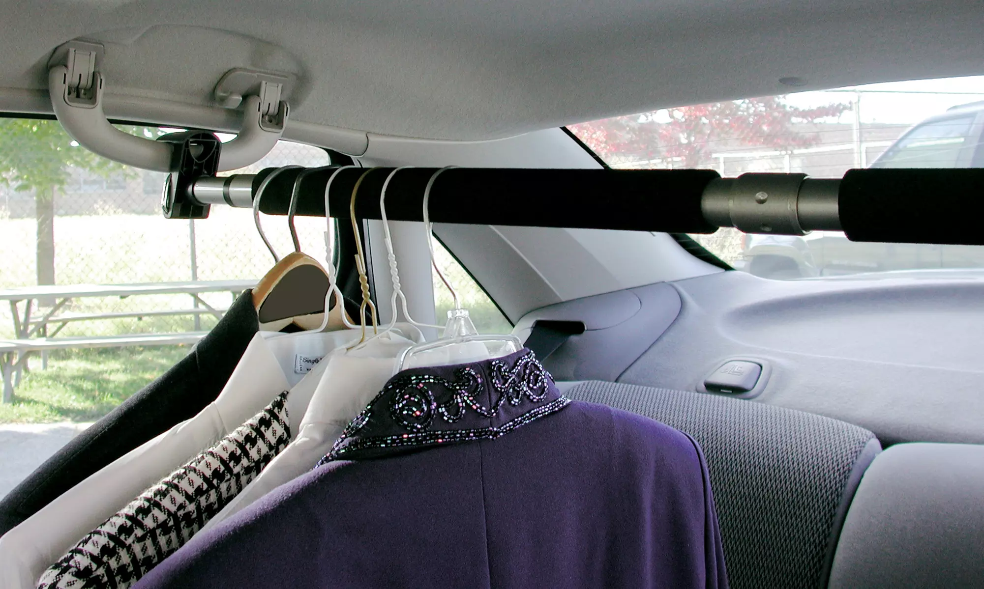 Extendable Car Clothes Bar (2-Pack) - Primary Image