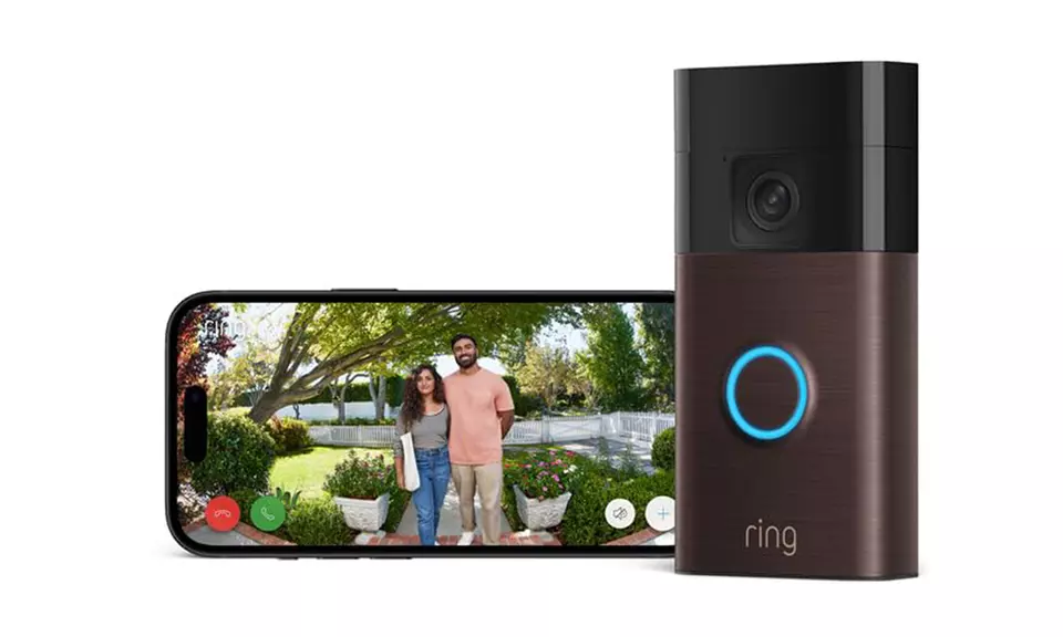 New Ring Battery Video Doorbell - HD 1440p, Colour Night Vision, Head-to-Toe View