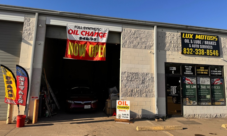 Image 3: Comprehensive One Full Synthetic Oil Change with Brake Inspection