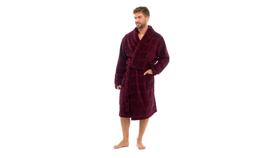 Image 9: Men's Fleece Dressing Gowns