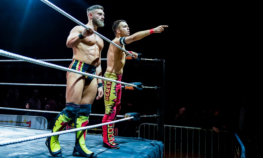 Image 5: Adrenaline, & Family Fun: One or Four Tickets to Megaslam Wrestling! 