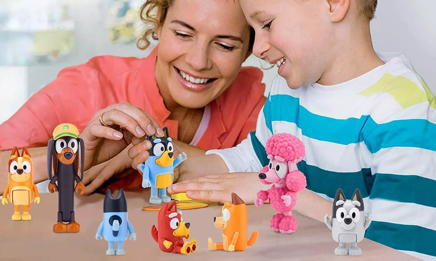 8-Pack Bluey Family and Friends Action Figure Set