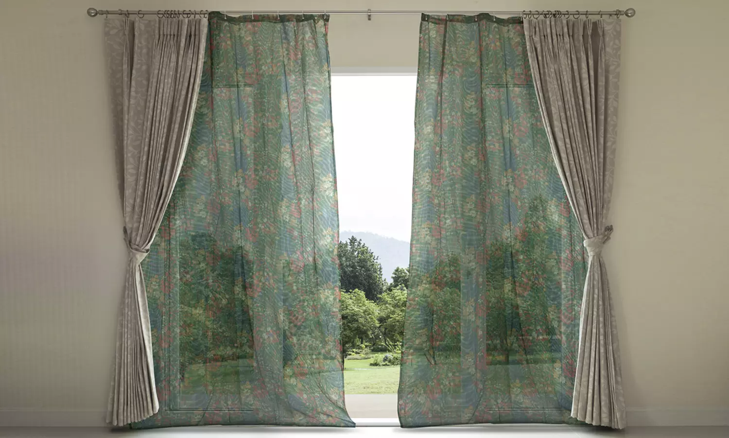 Tenda antimosche e antizanzare per l'estate in tinta unita o fantasie stampate - Primary Image