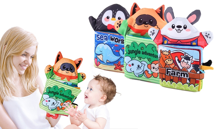 Image 2: 1x oder 2x Kinderbuch aus Stoff mit Sound-Papier