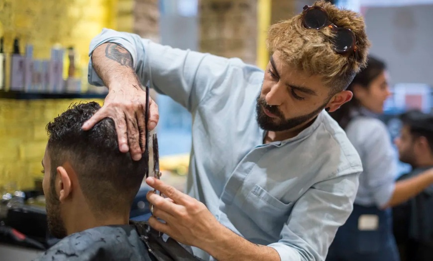 Image 1: Men's Haircut/Skin Fade with Optional Beard Trim or Hot Towel Shave