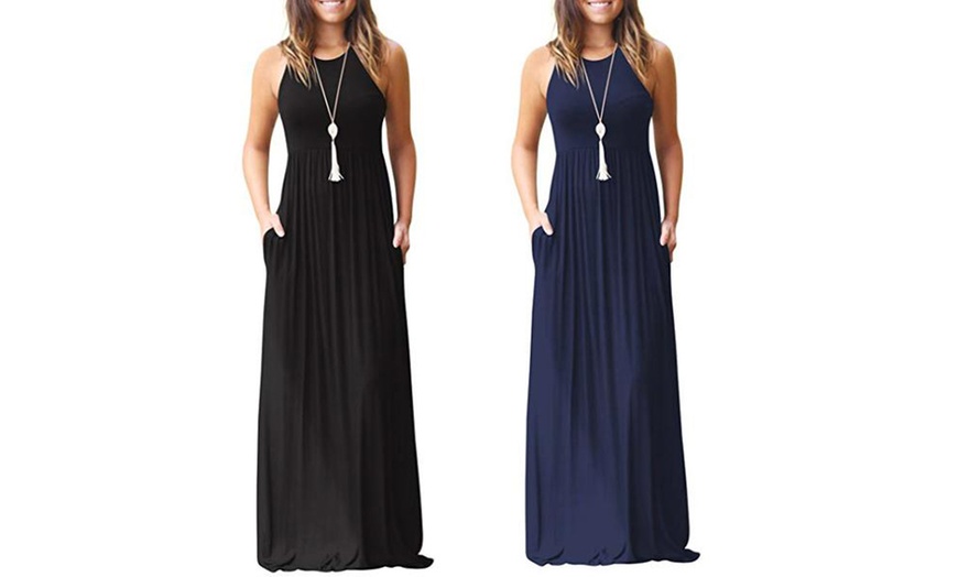 Image 5: Women's Sleeveless Maxi Dress