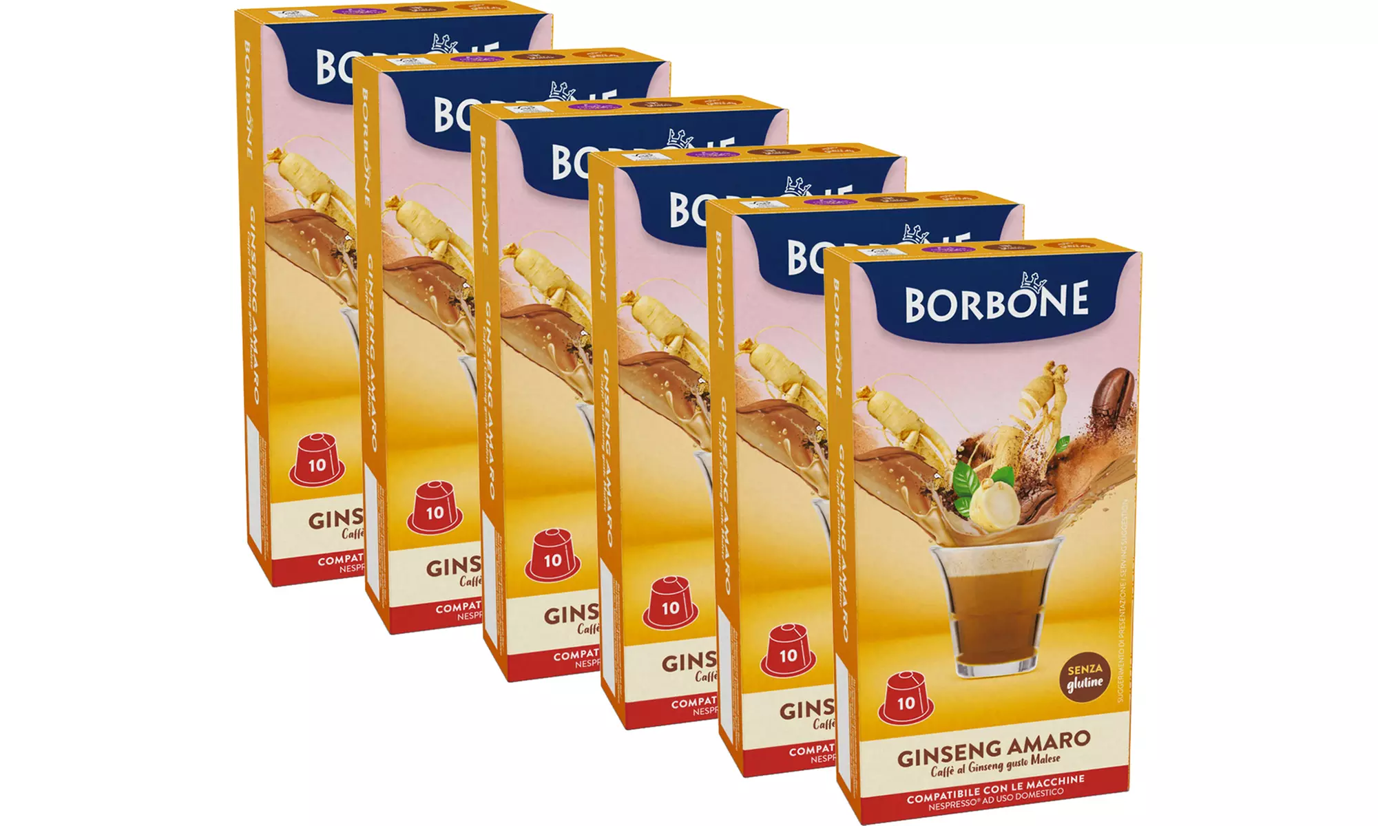 60 o 120 capsule Borbone compatibili con Nespresso