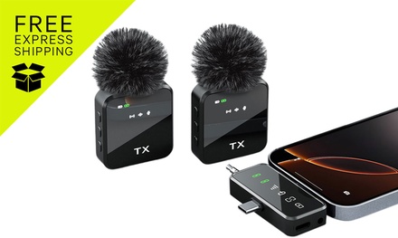 3-in-1 Wireless Lavalier Microphone-597629 - Sensual Sale