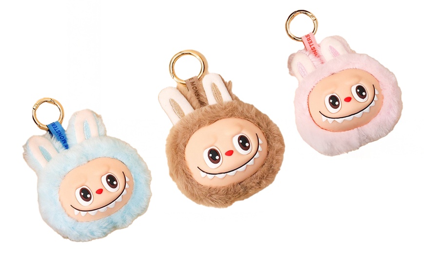Image 22: Labubu Inspired Plush Keychain Dolls