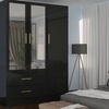 Image 5: High Gloss Wardrobe with Mirrored Door