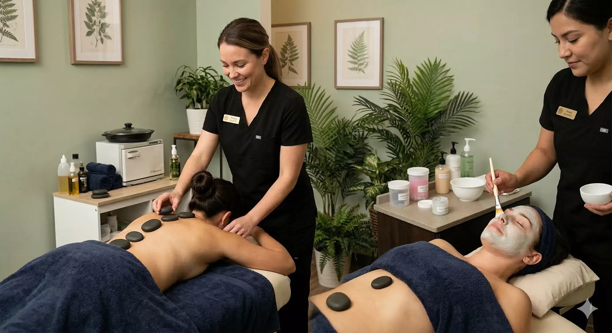 60-Min Hot Stone Massage with CBD Oil or Mini Facial