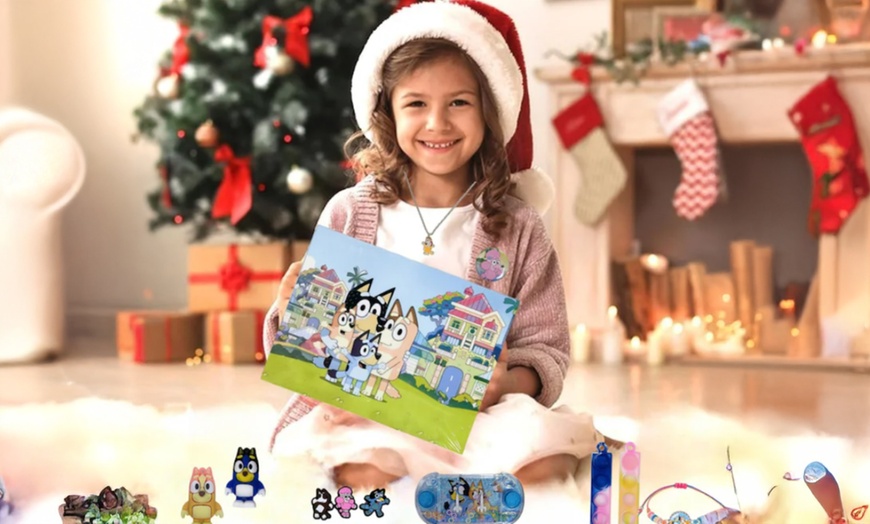 Image 3: Bluey Inspired Advent Calendar 21-Pieces Surprise Gift Set