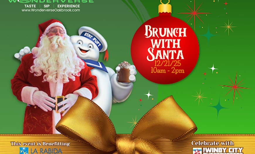 Image 1: Brunch With Santa with Dining, VR, Arcade & More at Wonderverse